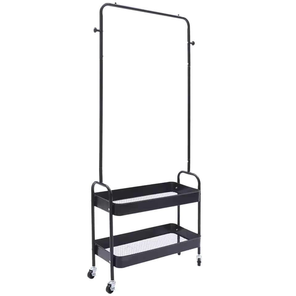 Mobile Clothing Storage Rack