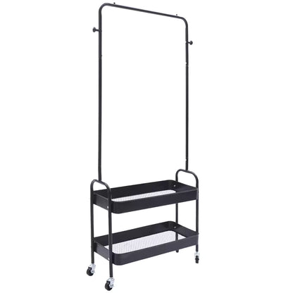 Mobile Clothing Storage Rack